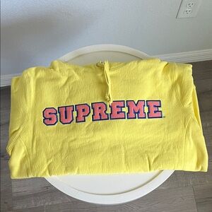Supreme Bright Yellow Pullover with Logo